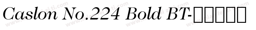 Caslon No.224 Bold BT字体转换